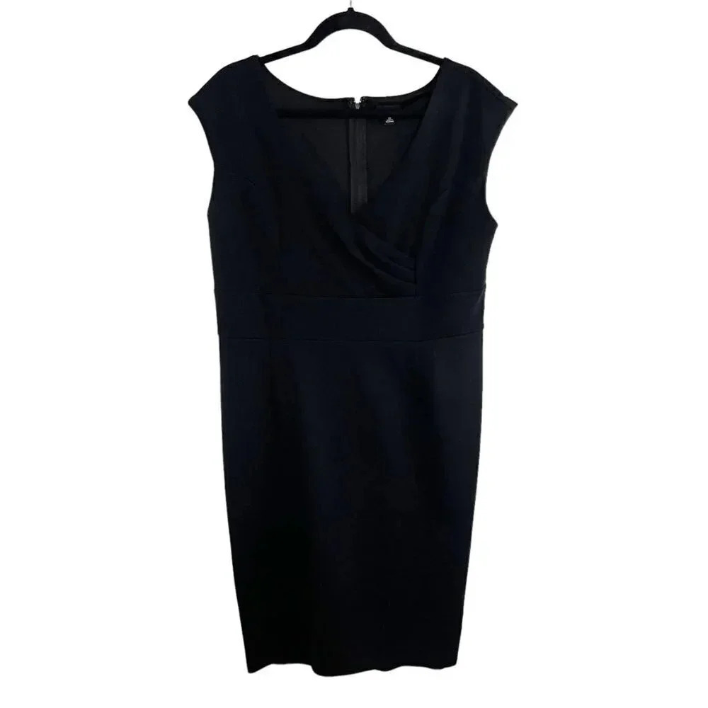 Torrid Little Black Sleeveless Midi Sheath Dress Women's Plus Size 14